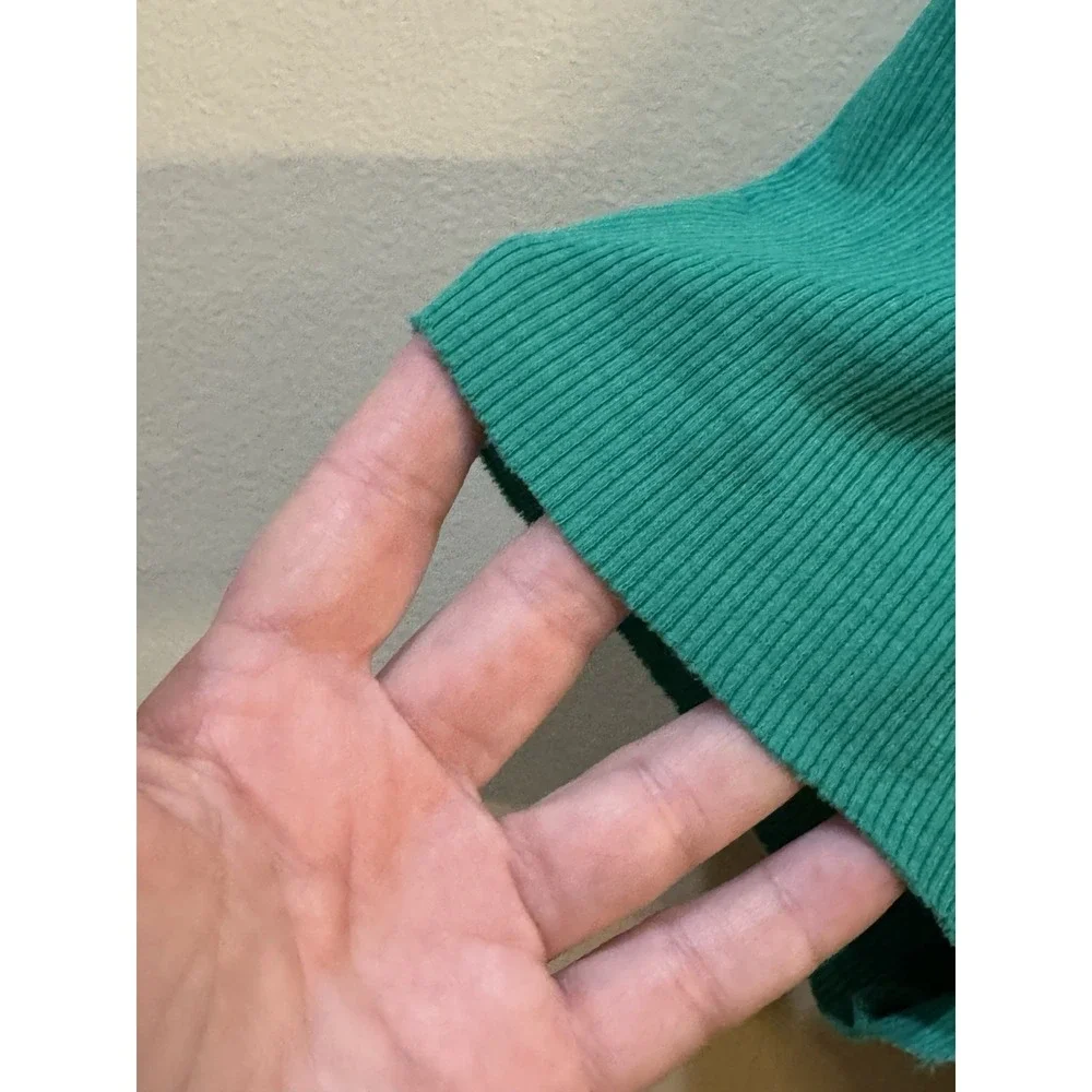 Nation Ltd. Quinn Back Wrap Rib Top‎ Green Size XL
